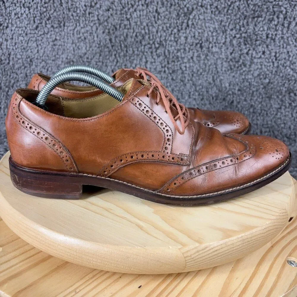 Cole Haan Grand OS Madison Wingtip Dress Shoe Men Size 10.5 Leather Derby Oxford